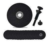 Jolsaawie Lot de 15 roues de découpe de 7,6 cm avec kit de mandrin de 0,6 cm, disques de coupe avec trou d'arbre de 9,5 mm + 1 mandrin