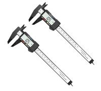 Jolsaawie Lot de 2 pieds à coulisse numériques électroniques de 0 à 15,2 cm avec grand écran LCD, fonction d'arrêt automatique