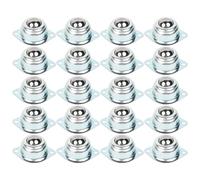 Jolsaawie Lot de 20 roulettes pivotantes à billes universelles pour chariot mécanique pour voiture