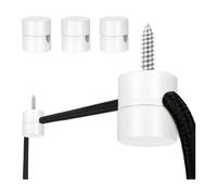 Jolsaawie Lot de 3 crochets de plafond pour suspension de plafond, crochet de suspension pour lampe de plafond, crochet de plafond, lampe à monter soi-même, blanc