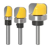 Jolsaawie Lot de 3 fraises à défoncer pour bol et plateau de 6,35 mm avec roulement à billes