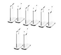 Jolsaawie Lot de 4 présentoirs à couteaux en acrylique pour décoration d'intérieur (fond transparent)