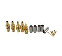 Jolsaawie Lot de 5 connecteurs adaptateur RF droit mâle pour câble RG179