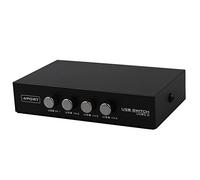 Jolsaawie Mini 4 ports USB pour imprimante Scanner Partage Partage Commutateur Splitter Box Hub