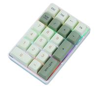 Jolsaawie Mini clavier 21 touches 2,4 G sans fil pavé numérique mécanique pour comptabilité, pavé numérique pavé numérique et programmation de jeu