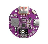 Jolsaawie Module de charge rapide 22,5 W Power Bank Chargeur Board 5 A Mini circuit imprimé DIY Kit de carte mère avec affichage numérique