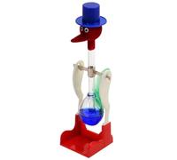 Jolsaawie Oiseau à Boire Transparent avec Mouvement Perpétuel Fluide, Boisson D'Équilibre, Oiseau D', Éducatifs Non-Stop pour Enfants, A