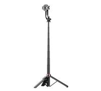 Jolsaawie Perche à selfie magnétique pour téléphone portable, support en temps réel, Bluetooth, trépied de photographie, mini lampe de remplissage, support télescopique