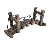 Jolsaawie Simulation de Pont D' D'Aquarium, Ornement D'Aquarium en RéSine SynthéTique, DéCoration Non Toxique, Accessoires D'Aquarium