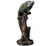 Jolsaawie Statue d'animaux Sauvages, Figurine de Lézard en Résine, Ornement de Jardin Extérieur pour Terrasse, Pelouse, Véranda