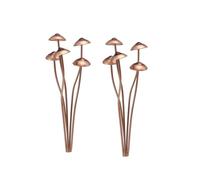 Jolsaawie Statue de Jardin en Métal en Forme de Champignon, Décoration de Pot de Fleurs, Statue D'Extérieur, Décoration de Sol en Forme de Champignon pour Jardin