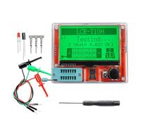 Jolsaawie Testeur de transistor numérique multimètre, diode, triode, capacitance mètre, MOS/PNP/NPN LCR, écran LCD