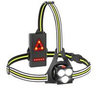 Joltix 500LM Lampe Running, Lampe Course a Pied avec LED Réglable à 120°, Bandes Réfléchissantes à 360°, Étanche IPX65, Lumiere Pectorale Running USB pour Course/Marche/Vélo, Sports Extérieur