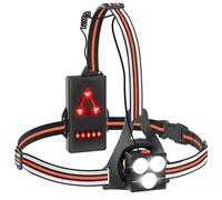 Joltix 500LM Lampe Running, Lampe Course a Pied avec LED Réglable à 120°, Bandes Réfléchissantes à 360°, Étanche IPX65, Lumiere Pectorale Running USB pour Course/Marche/Vélo, Sports Extérieur