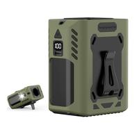 Joltix Ventilateur de Ceinture Portable, 5 Vitesses Ventilateur à Pince pour la Taille, Ventilateur Ceinture USB 6000mAh avec Lampe Torche&Alarme SOS, Portable Ventilateur pour Travail en Plein Air