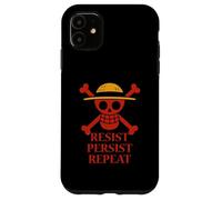 Joly Roger. Résister. Persister. Répéter. Coque pour iPhone 11