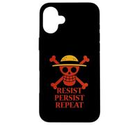 Joly Roger. Résister. Persister. Répéter. Coque pour iPhone 16 Plus