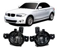 JOM Phare antibrouillard 83021 – ronds teinté noir, glace lisse, paire pour BMW Série 1