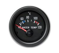 JOM Car Parts & Car Hifi GmbH 21116V Manomètre, température d'eau (40~120°C),Noir, Ø52mm