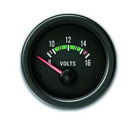 JOM Car Parts & Car Hifi GmbH 21120V Manomètre, Volt, Noir, Ø52mm