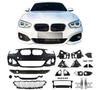JOM Pare-chocs avant pour BMW Series 1 F20/ F21 LCI 2015-2019 Plastique Noir 1x