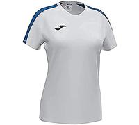 Joma Académie T-Shirt à Manches Courtes Femme, Blanc Roi, M