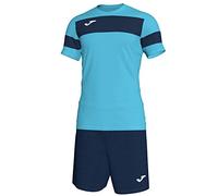 Joma Academy II M/Courta Combinaison d'entraînement Homme, Turquoise/Fleur/Bleu Marine, XXL-3XL