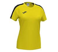 Joma Academy T-Shirt à Manches Courtes pour Filles, Jaune Noir, XS