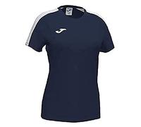 Joma Academy T-Shirt à Manches Courtes pour Filles, Marine, Blanc, 4XS-3XS