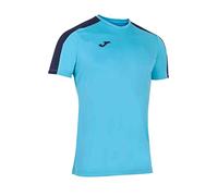 Joma Academy T-Shirt à Manches Courtes pour Homme - Turquoise fluo bleu marine - Taille S