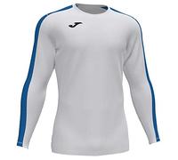 Joma Academy T-Shirt à Manches Longues pour Homme, Blanc-Royal, S