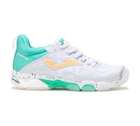 Joma B.Breston Lady 2532 BBRESLS2532 Chaussures de Handball pour Femme Blanc/Turquoise, Blanc Turquoise, 40.5 EU