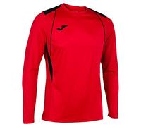 Joma Camiseta Manga Larga Championship VII T-Shirt, Rouge, Noir, L Homme