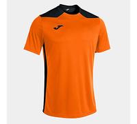 Joma Championship VI T-Shirt à Manches Courtes, Homme, Orange/Noir, XL