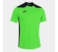 Joma Championship VI T-Shirt à Manches Courtes, Homme, Vert (Fluo/Noir), Taille Unique