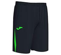 Joma Championship VII Bermuda, Noir/Vert Fluo, XL Homme