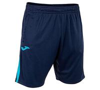 Joma Championship VII Bermuda, Bleu Marine/Turquoise Fluo, S Homme