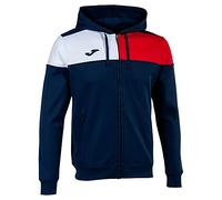 Joma Chaqueta Capucha Crew V Hombre Veste à Capuche, Bleu Marine/Rouge/Blanc, XL Homme