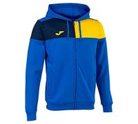 Joma Chaqueta Capucha Crew V Hombre Veste à Capuche, Bleu Roi/Jaune Marine, XL Homme