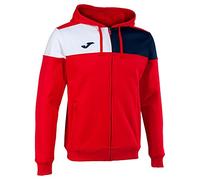 Joma Chaqueta Capucha Crew V Hombre Veste à Capuche, Rouge Marine et Blanc, L Homme