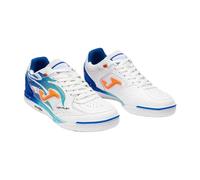 JOMA Chaussures de futsal Top Flex Rebound pour intérieur Blanc/Bleu 43