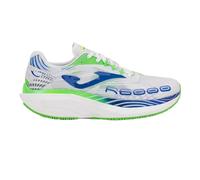 Joma Chaussures de running asphalte unisexes - Amortissement réactif et stabilité - Plaque carbone, Blanc Royal R 6000, 44 EU