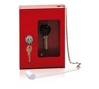 Joma CLE01038 Boîte de clé de secours avec marteau Rouge