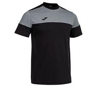 Joma Col Rond V T-Shirt, Noir/Gris, L Homme