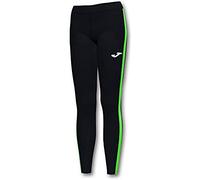 Joma Collant Running pour Unisex Enfants, Taille 4XS-3XS, Noir/Vert Fluo