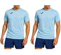 Joma Combi M/C T-Shirt Manches Courtes Men's, Bleu Ciel, S (Lot de 2)