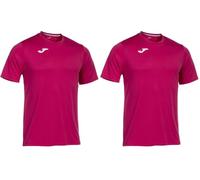 Joma Combi M/C Tee Shirt, Fuchsia F, XXL Men's (Lot de 2)