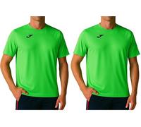Joma Combi T-Shirt Manches Courtes Homme, Fluor Vert, XXS (Lot de 2)