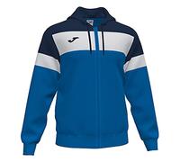 Sweatshirt à capuche Joma Crew IV Full Zip bleu blanc - XS