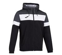 Joma Crew IV Veste Imperméable Homme, Noir/Anthracite, 3XL